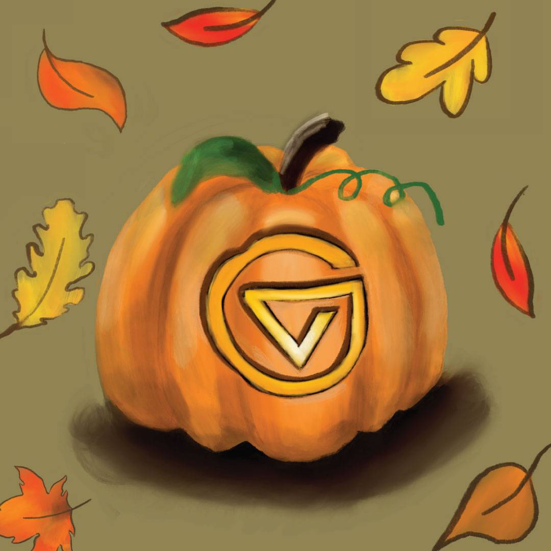 GV Logo Pumpkin Stencil